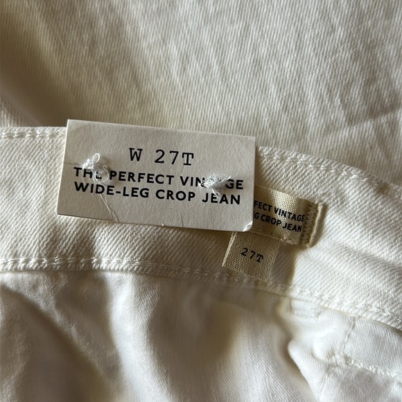 Madewell The Tall Perfect Vintage Wide-Leg Crop Jean in Tile White (27 Tall) - Picture 9 of 10